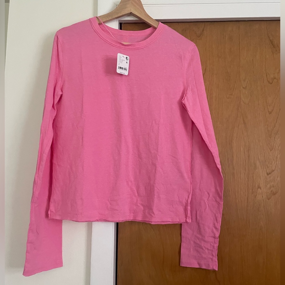 We The Free Nova Long Sleeve, S, Pink Carnation